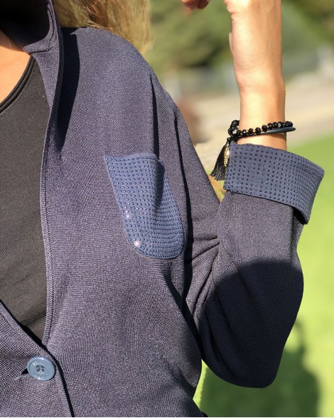 Sako dámské Armani Jeans modré s kamínky